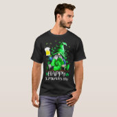 Happy St Patrick s Day Gnome Tie Dye Shamrock T-shirt (Voorkant volledig)