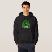 Happy St Patrick S Day Gnomes Rainbow Lucky Clover Hoodie (Voorkant volledig)