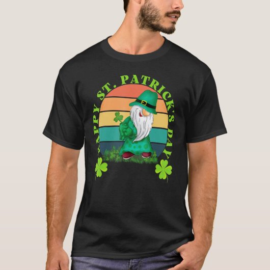 Happy St Patrick S Day Gnomes Saint Paddys T-shirt (Voorkant)