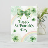 Happy St Patrick’s Day Irish Greeting Card Feestdagenkaart (Staand voorkant)