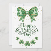 Happy St Patrick’s Day Irish Greeting Card Feestdagenkaart (Voorkant)