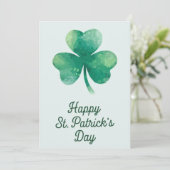 Happy St Patrick’s Day Irish Greeting Card Feestdagenkaart (Staand voorkant)