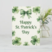 Happy St Patrick’s Day Irish Greeting Card Feestdagenkaart (Staand voorkant)