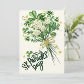 Happy St Patrick’s Day Irish Greeting Card Feestdagenkaart (Staand voorkant)