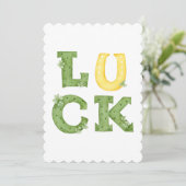 Happy St Patrick’s Day Irish Greeting Card Feestdagenkaart (Staand voorkant)