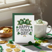 Happy St Patrick’s Day Irish Greeting Card Feestdagenkaart