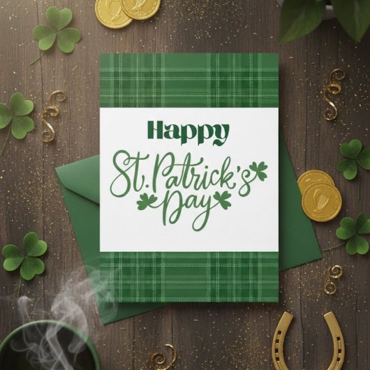 Happy St Patrick’s Day Irish Greeting Card Feestdagenkaart