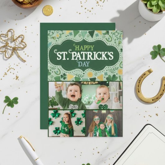 Happy St Patrick’s Day Irish Greeting Card Feestdagenkaart