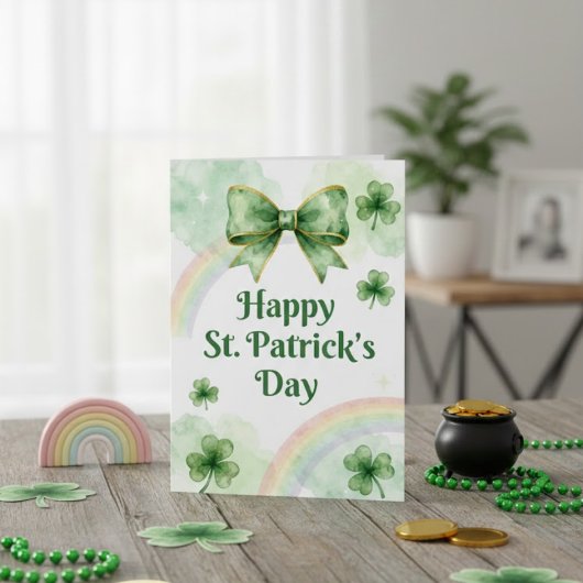 Happy St Patrick’s Day Irish Greeting Card Feestdagenkaart