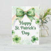 Happy St Patrick’s Day Irish Greeting Card Feestdagenkaart (Staand voorkant)