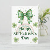 Happy St Patrick’s Day Irish Greeting Card Feestdagenkaart (Staand voorkant)