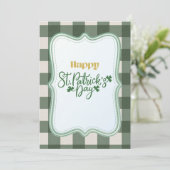 Happy St Patrick’s Day Irish Greeting Card Feestdagenkaart (Staand voorkant)