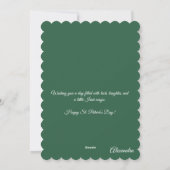 Happy St Patrick’s Day Irish Greeting Card Feestdagenkaart (Achterkant)