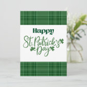 Happy St Patrick’s Day Irish Greeting Card Feestdagenkaart (Staand voorkant)
