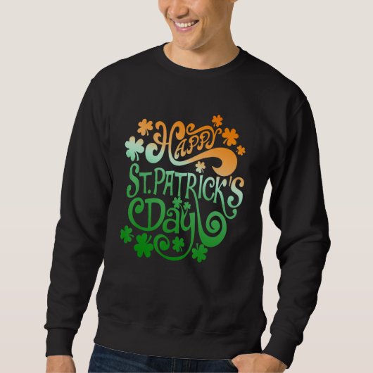 Happy St Patrick S Day Lucky Irish Shamrock C Mann Trui (Voorkant)