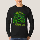 Happy St Patrick s Day Lucky Shamrocks Rainbow Cel T-shirt (Voorkant)
