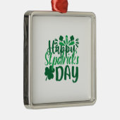 Happy St Patrick S Day Metalen Ornament (Rechts)