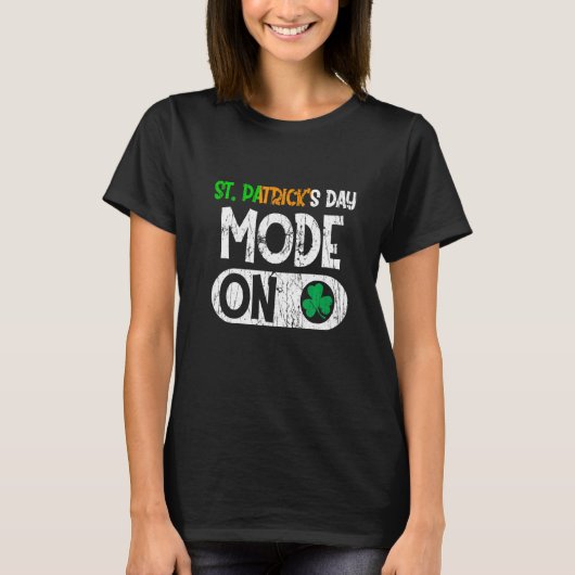 Happy St Patrick S Day Mode op Funny Irish Shamroc T-shirt (Voorkant)