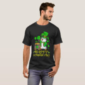 Happy St Patrick S Day Penguin Cute Funny Irish 2 T-shirt (Voorkant volledig)