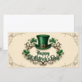 Happy St. Patrick’s Day Shamrock Design (Voorkant / Achterkant)