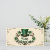 Happy St. Patrick’s Day Shamrock Design (Staand voorkant)