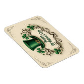 Happy St. Patrick’s Day Shamrock Design Magneet (Rechterzijde)
