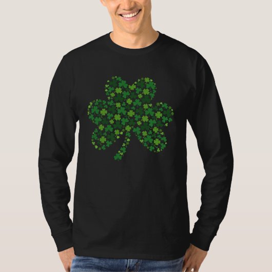 Happy St Patrick s Day Shamrock filled with Shamro T-shirt (Voorkant)