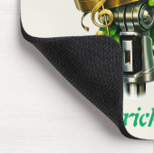 Happy St. Patrick’s Day Shamrock & Microphone Muismat (Hoek)