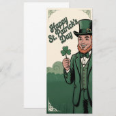 Happy St. Patrick’s Day Vintage Leprechaun (Voorkant / Achterkant)