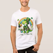 Happy St. Patrick’s Men’s  Tri-Blend Shirt (Voorkant)