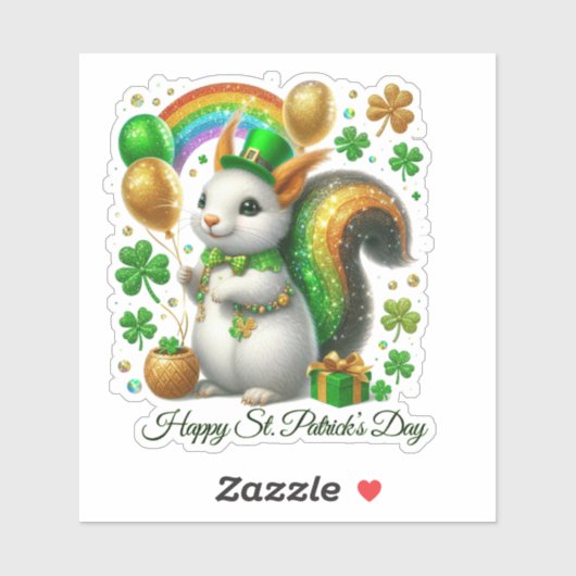 Happy St. Patrick’s Sticker (Vel)