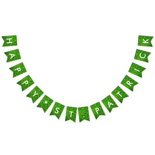 Happy St. Patrick Shamrock Clover Typografie Irish Vlaggetjes (Alle)