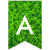 Happy St. Patrick Shamrock Clover Typografie Irish Vlaggetjes (Tweede vlag)