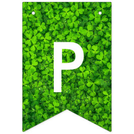 Happy St. Patrick Shamrock Clover Typografie Irish Vlaggetjes