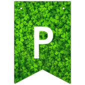 Happy St. Patrick Shamrock Clover Typografie Irish Vlaggetjes (Derde vlag)