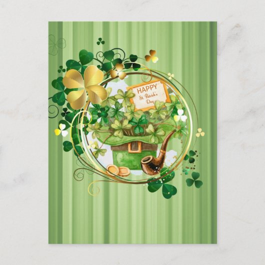 Happy St Patricks Briefkaart (Voorkant)