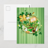 Happy St Patricks Briefkaart (Voorkant / Achterkant)