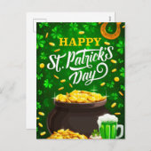 Happy St Patricks Briefkaart (Voorkant / Achterkant)