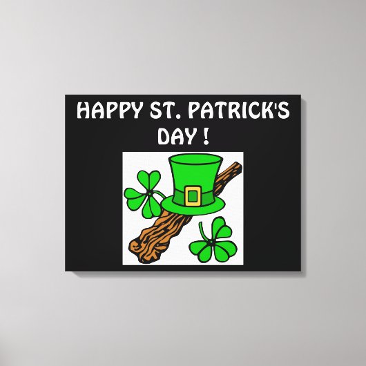 HAPPY ST.PATRICK'S DAG CANVAS AFDRUK (Voorkant)