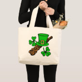 HAPPY ST.PATRICK'S DAG GROTE TOTE BAG (Voorkant (product))