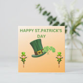 HAPPY ST. PATRICK'S DAG Leprechauns Jig Feestdagenkaart (Staand voorkant)