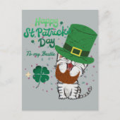 Happy St. patrick's dag Lucky Shamrocks vintage Feestdagenkaart (Voorkant)