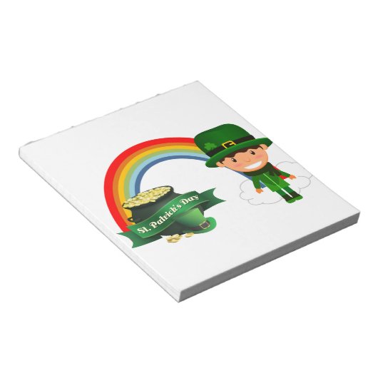 HAPPY ST PATRICK'S DAG NOTITIEBLOK (Schuin)