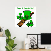 HAPPY ST.PATRICK'S DAG POSTER (Thuiskantoor)