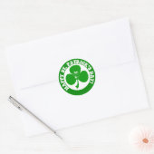 HAPPY ST PATRICK'S DAG RONDE STICKER (Envelop)