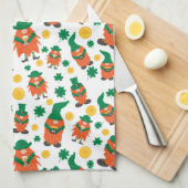 HAPPY ST. PATRICK'S DAG Shamrock Pattern Theedoek (Quarter Fold)