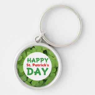 Happy St.Patrick's dag shamrock sleutelhanger. Sleutelhanger