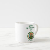 Happy St patricks dag Shamrocks Familie Foto Espresso Kop (Voorkant rechts)