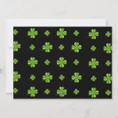 Happy St patricks dag Shamrocks familie Twee foto Feestdagenkaart (Achterkant)