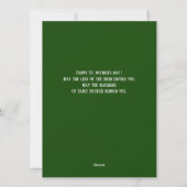 Happy St. patrick's dag Shamrocks familiefoto Feestdagenkaart (Achterkant)